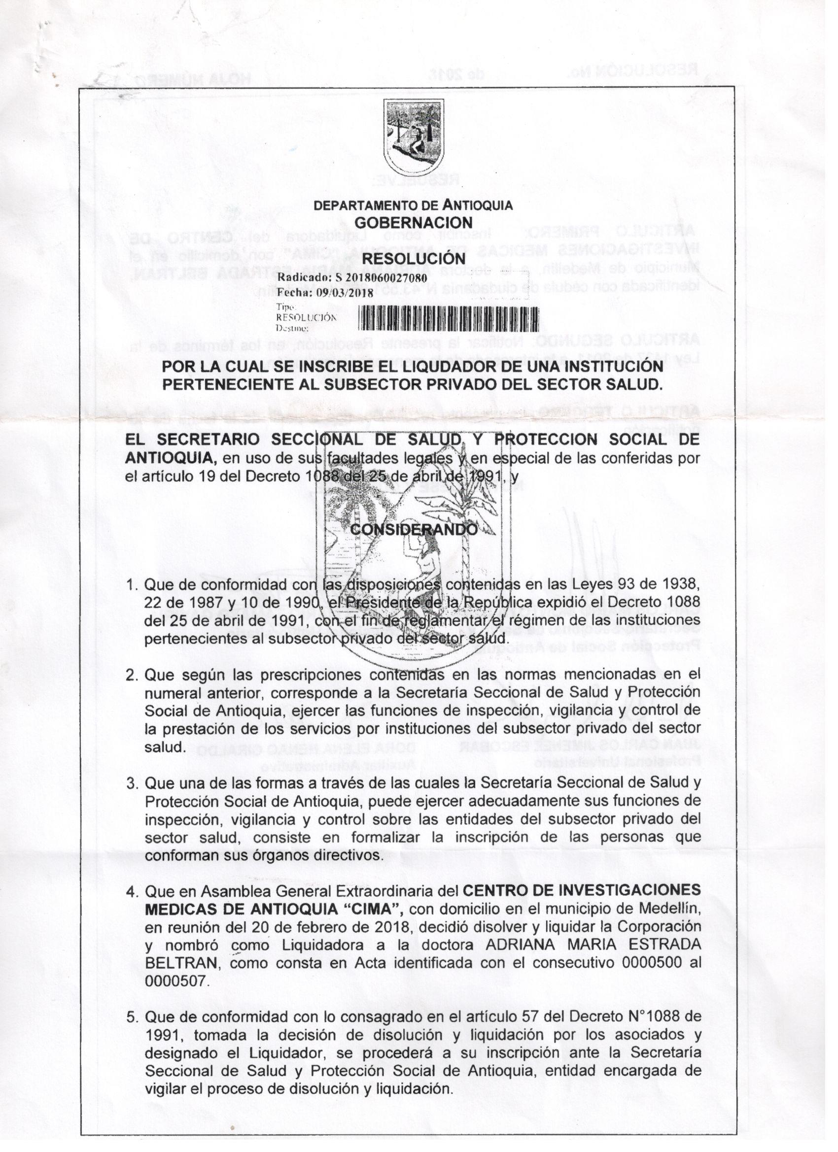 Resolucion N0001