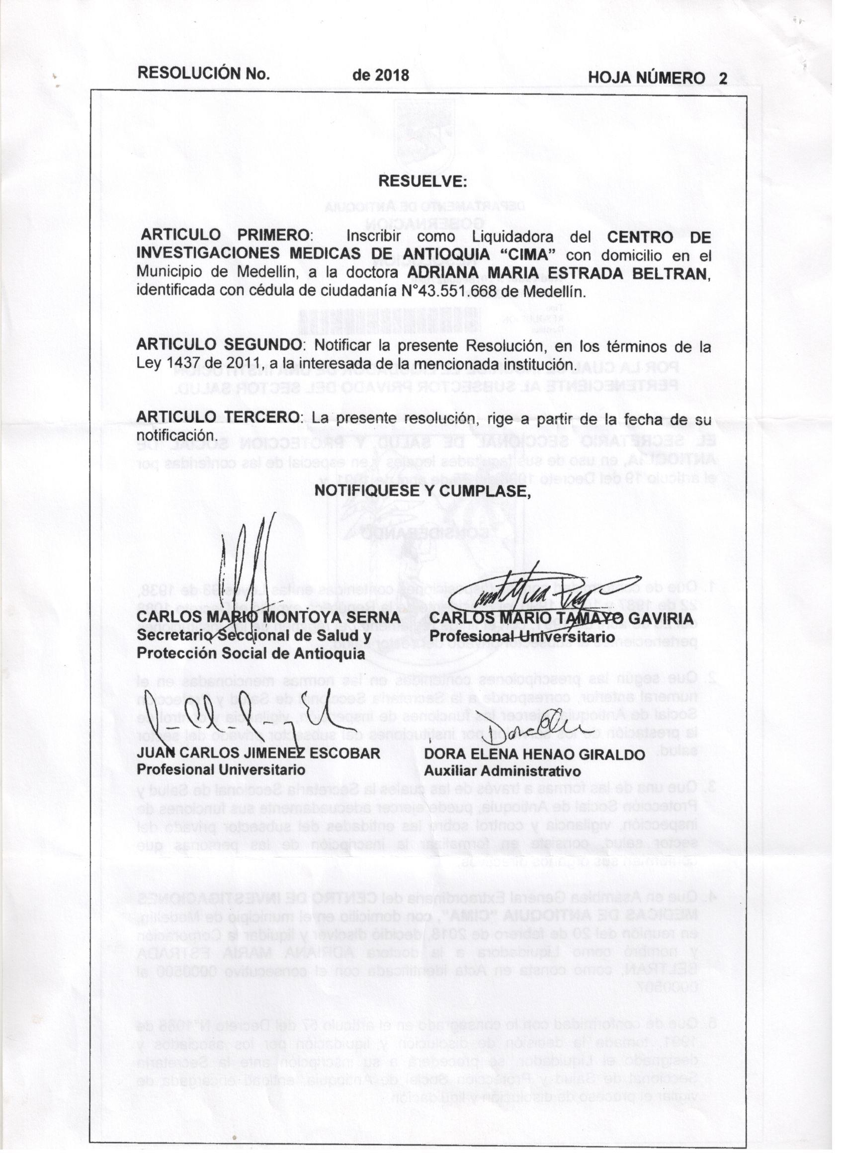 Resolucion N0002